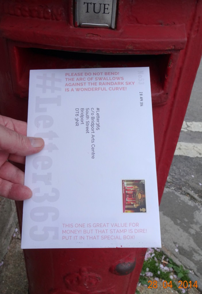 #Letter365 No53 goes in the post box
