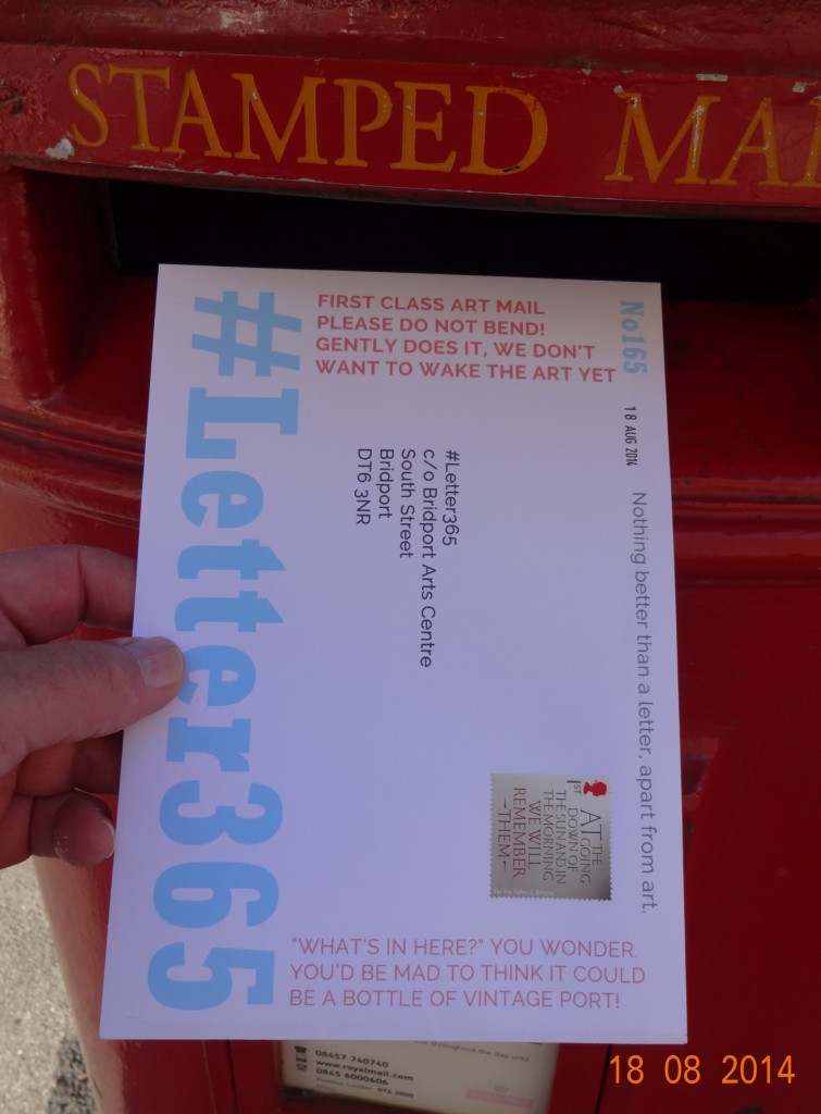 #Letter365 No165 goes in the box