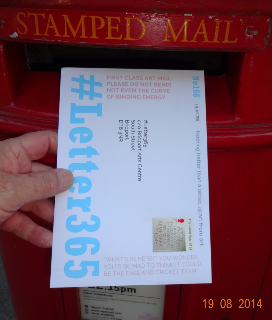#Letter365 No166 goes in the box