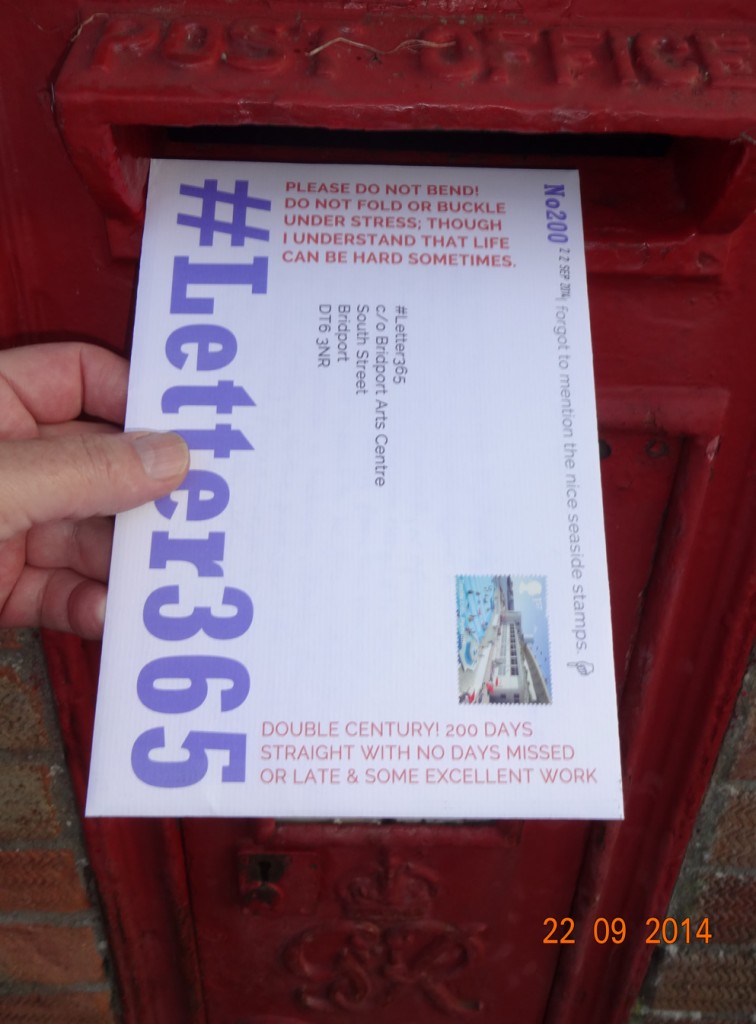 #Letter365 No200 goes in the postbox