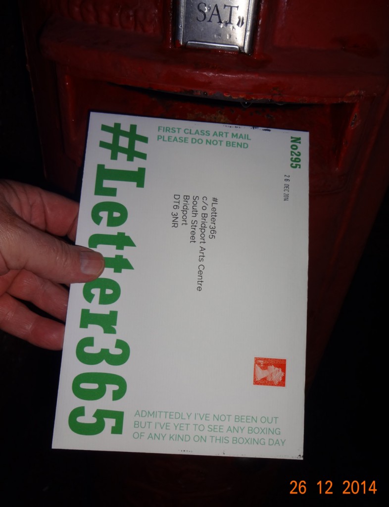 #Letter365 No295 goes in the box