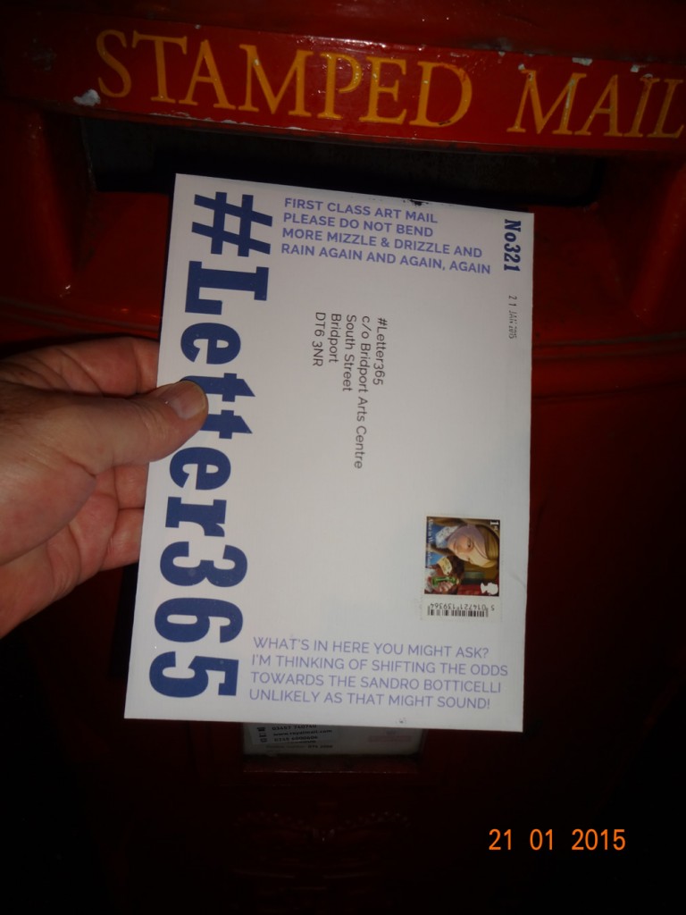 #Letter365 No321 goes in the post box