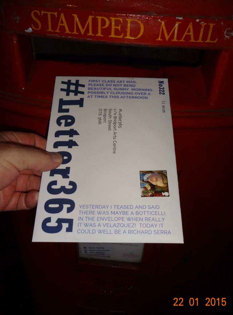 #Letter365 No322 goes in the post box