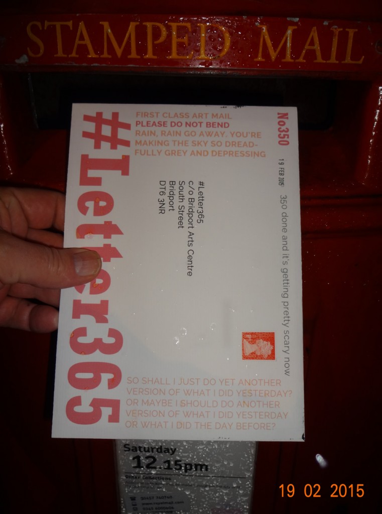 #Letter365 No350 goes in the post