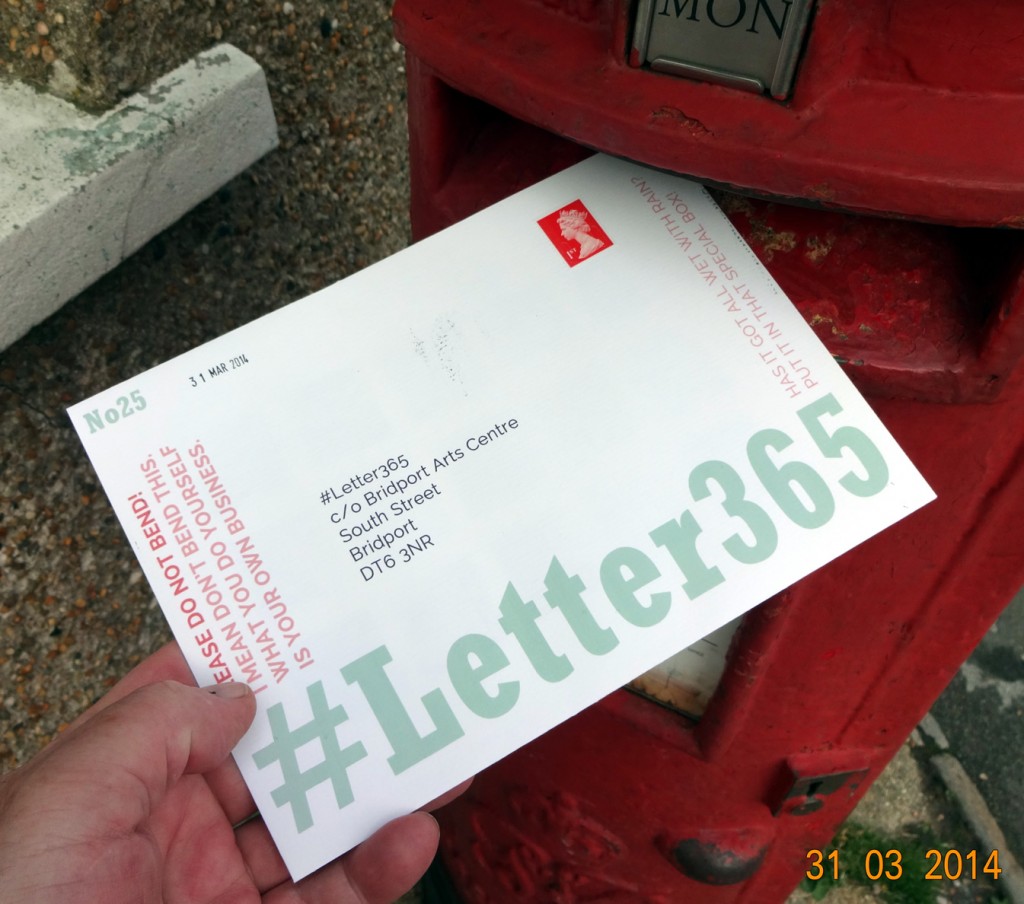 #Letter365 No25 goes in the box