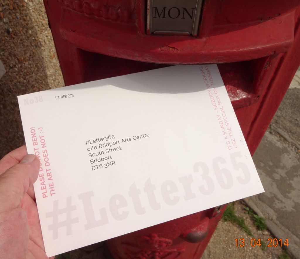 #Letter365 No38 goes in the post with no stamp!