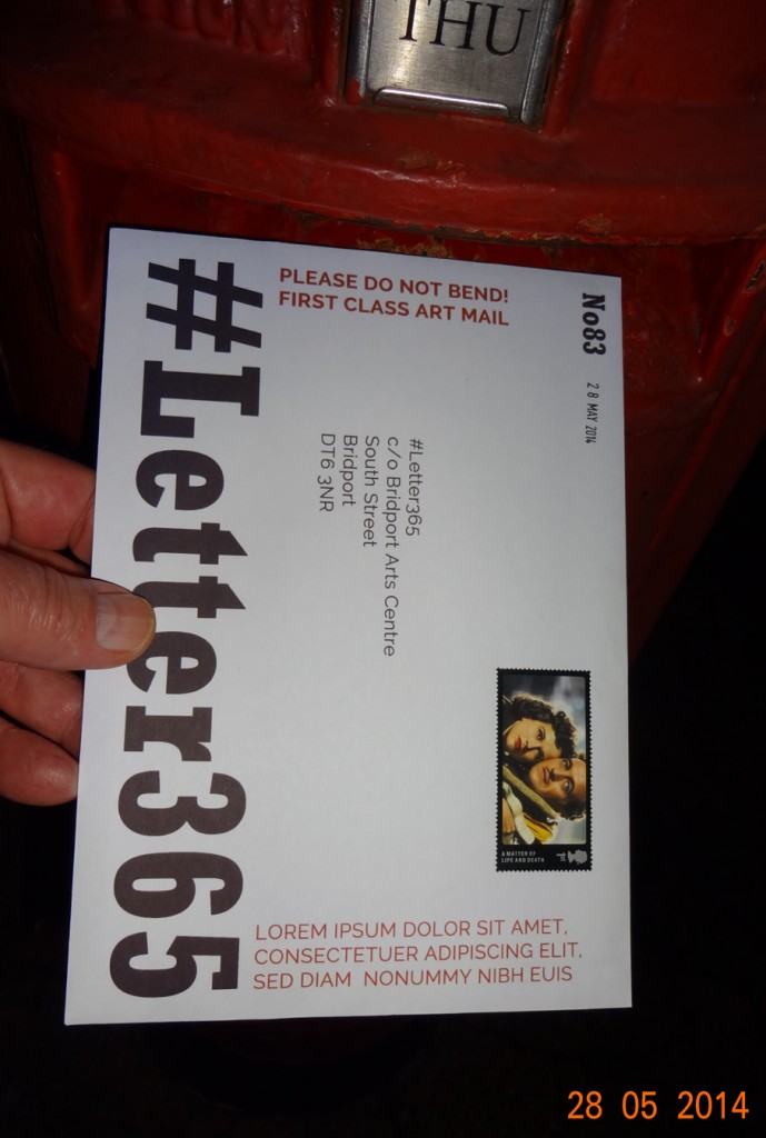 #Letter365 No83 goes in the post box