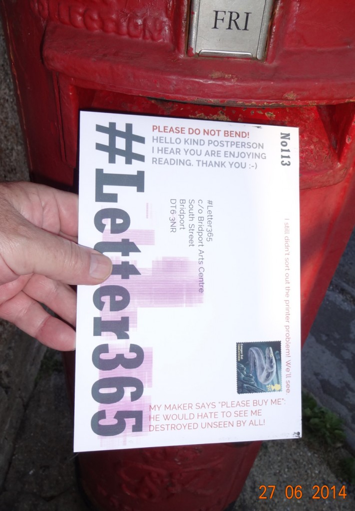 #Letter365 No113 bears a message to the posties