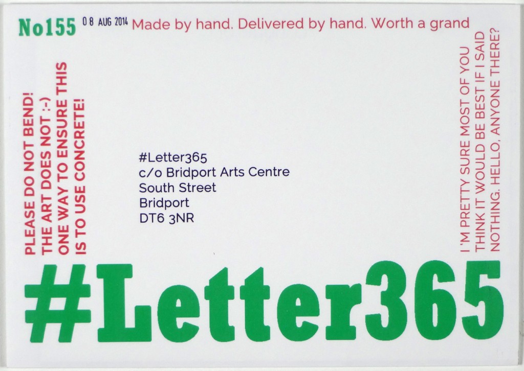 Front of #Letter365 No155's envelope