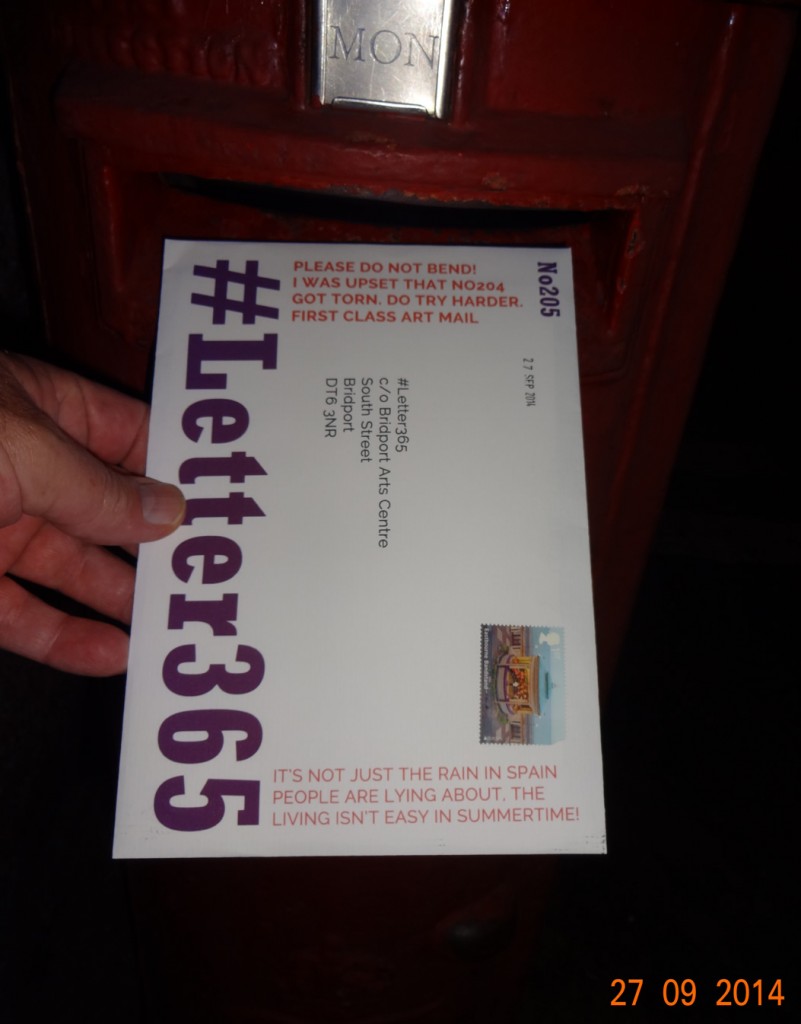 #Letter365 No205 goes in the local Bradpole box