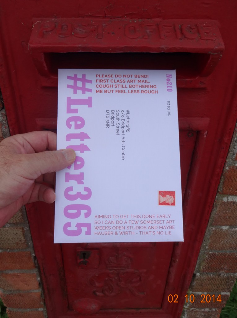#Letter365 No210 goes in the box
