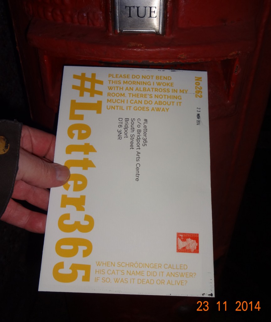 #Letter365 No262 goes in the box