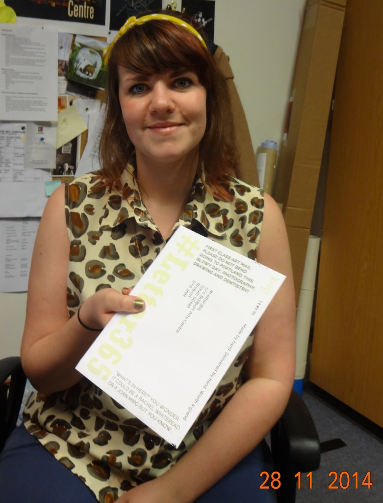Megan Dunford tales delivery of #Letter365 No267