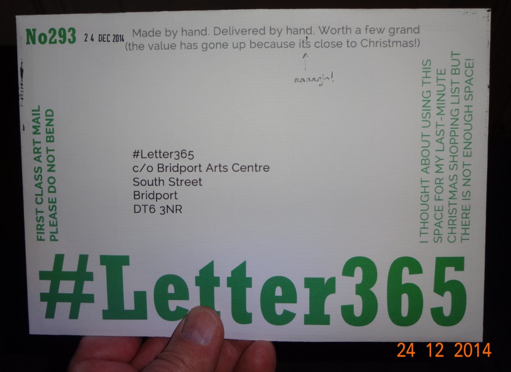 Front of #Letter365 No293's envelope